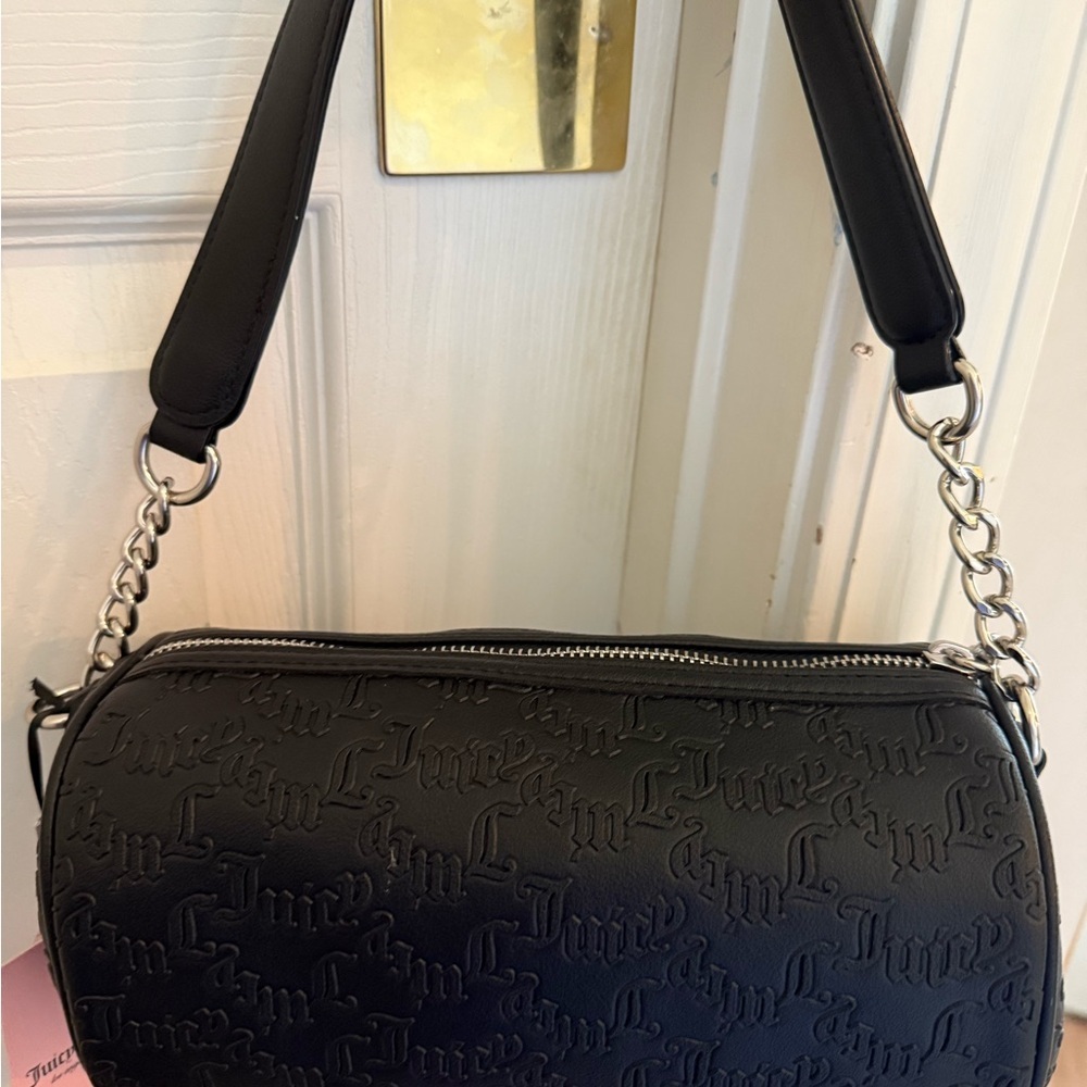 Nwt Juicy Couture String Of Pearls Roll Bag - image 7